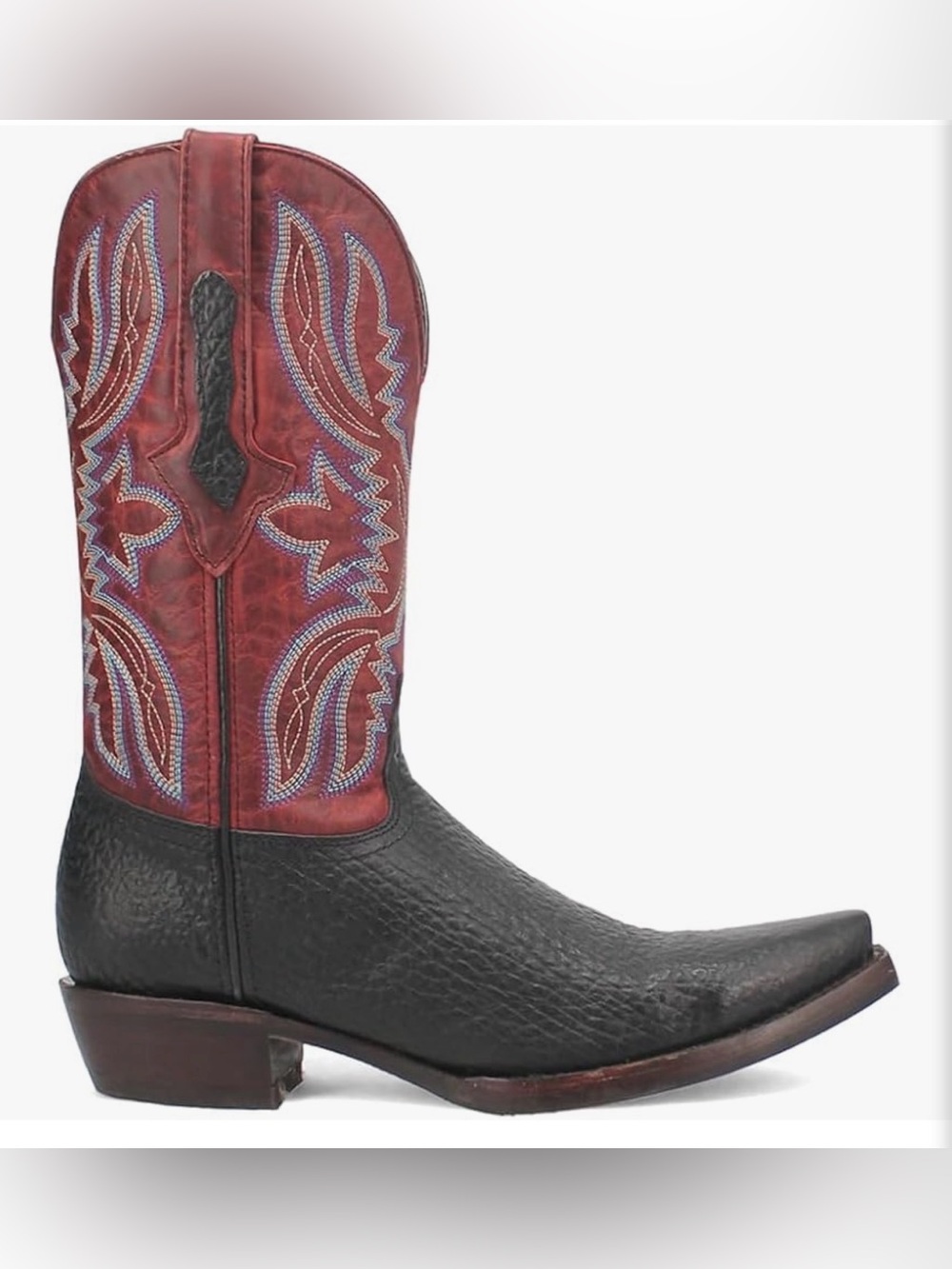 NWOB Dingo Western Boots Mens Rio Lobo Snip Toe Size 10 Pull On DI154